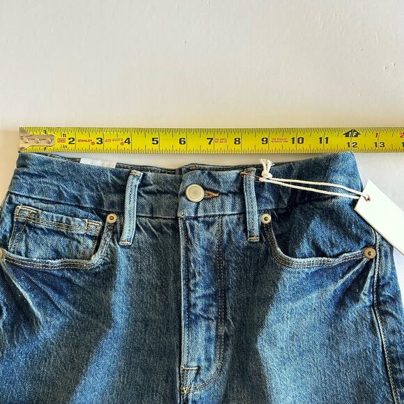 NWT Good American Womens Good Classic Blue 940 Hi-Rise Raw Hem Jean 2/26 - Picture 16 of 16